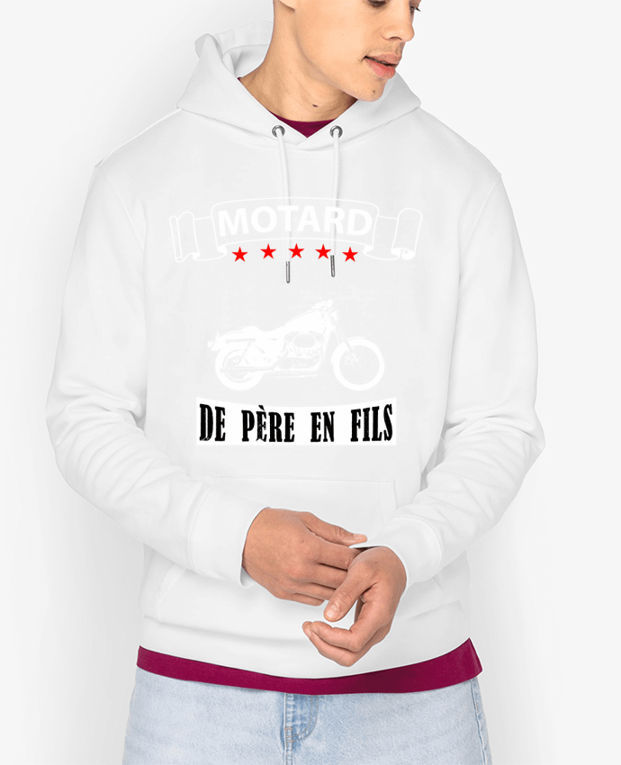 Hoodie Motard de père en fils Par Ouishirt