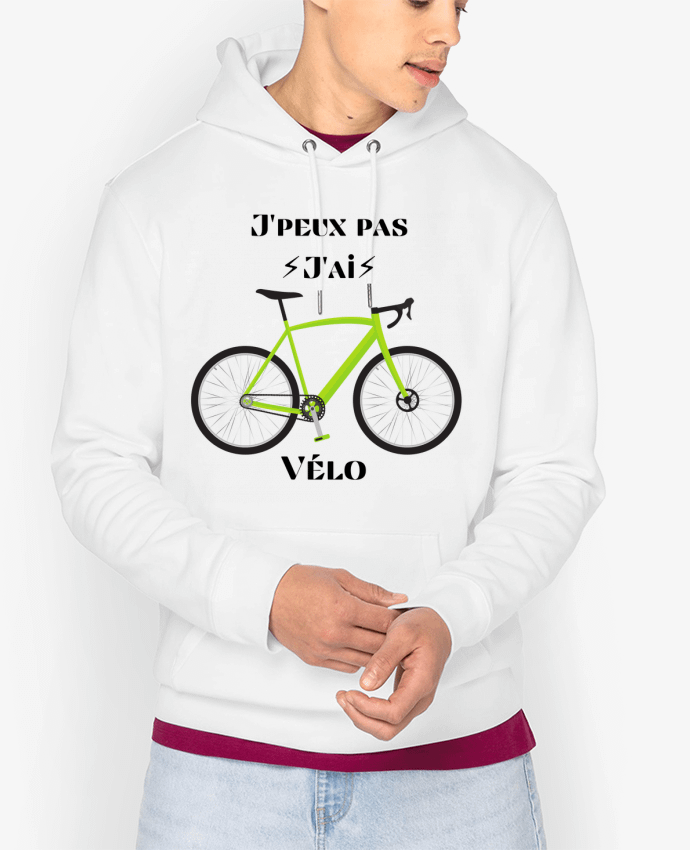 Hoodie J'peux pas j'ai vélo Par Maka shop