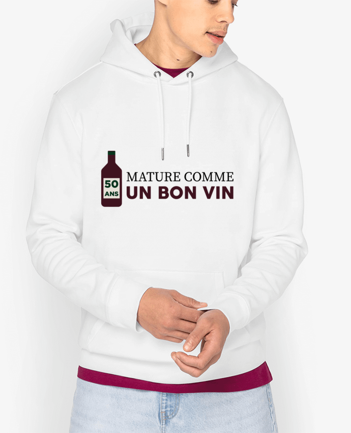 Hoodie 50 ans mature comme un bon vin - Anniversaire Par tunetoo