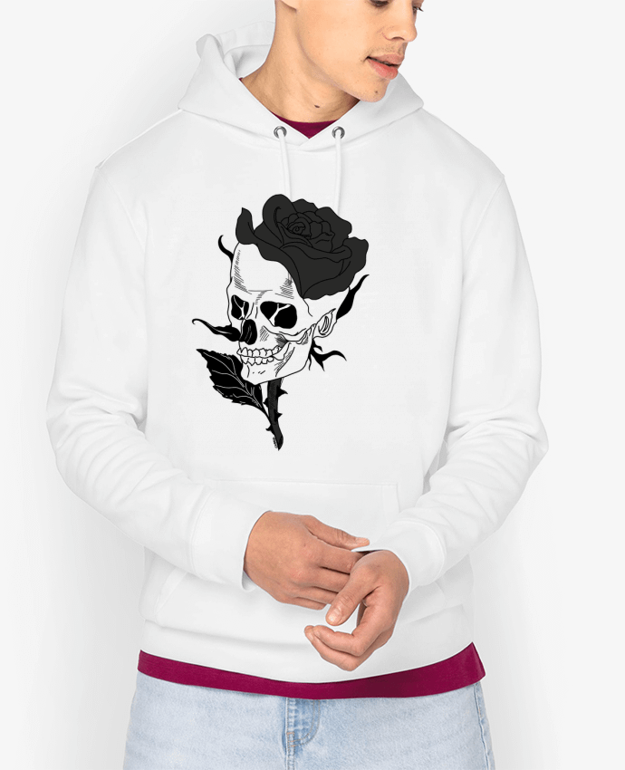 Hoodie Tête de mort rose Par Charod