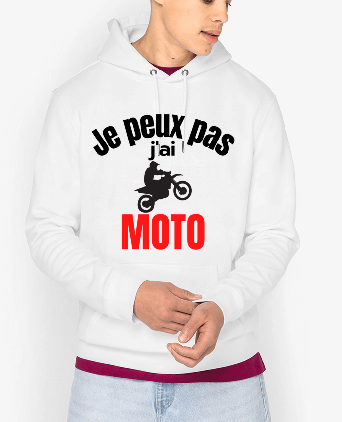 Hoodie Je peux pas,j'ai moto Par Anastasia