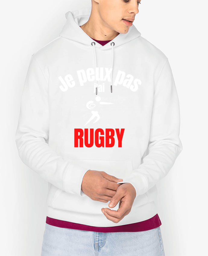 Hoodie Je peux pas,j'ai rugby Par Anastasia