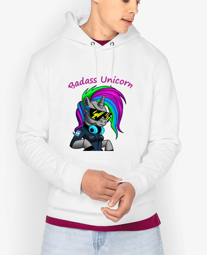 Hoodie Licorne Cyberpunk Badass Par Le monde des licornes