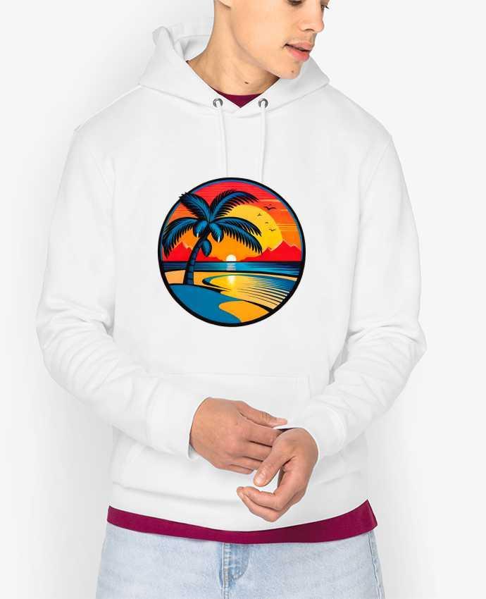 Hoodie plage palmier sable Par EliseDesign