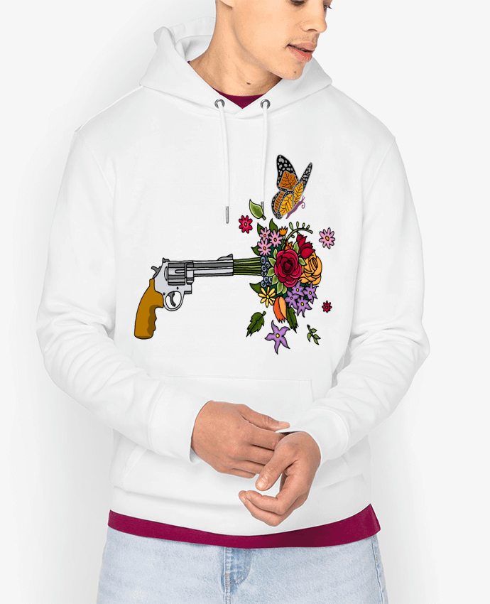 Hoodie Le pistolet de la paix Par LAGUENY