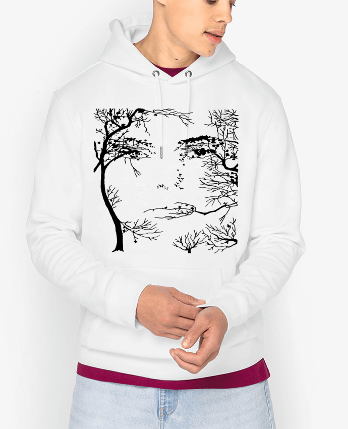 Hoodie Le visage de la forêt Par LAGUENY