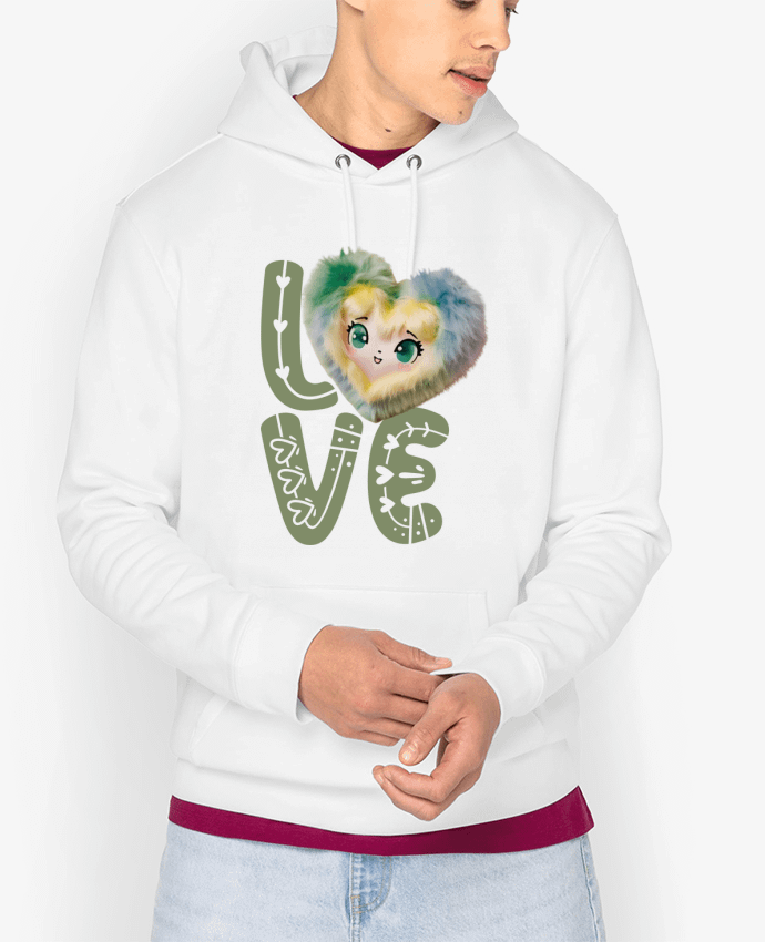 Hoodie Love Cute Chibi Heart 03 Par Vamamoi