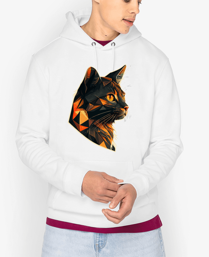 Hoodie Illustration de Chat stylisé Par KronoArt