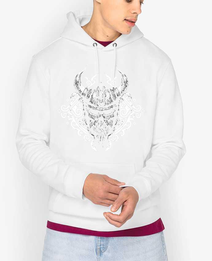 Hoodie Casque Viking à corne Par KronoArt