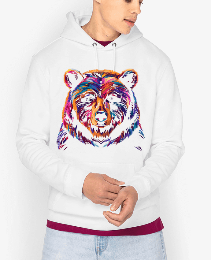 Hoodie Illustration d'Ours stylisé Par KronoArt