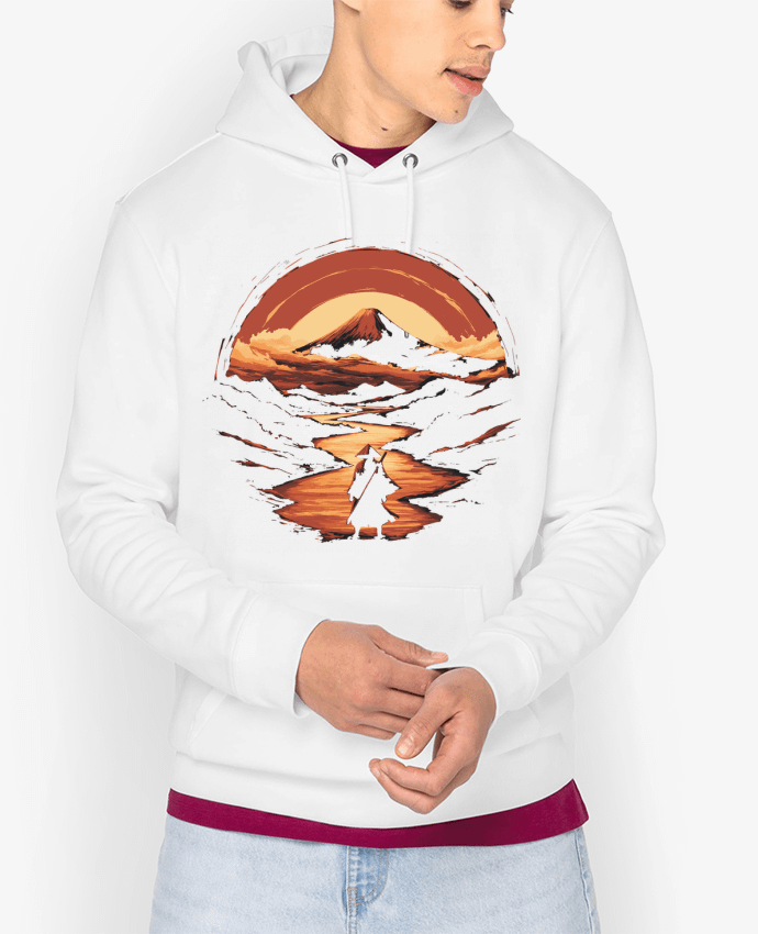 Hoodie Samouraï et Mont Fuji Par KronoArt