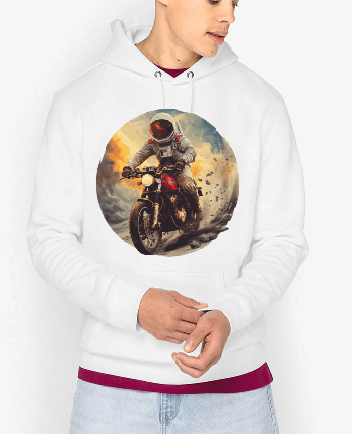 Hoodie Un astronaute sur une moto Par KronoArt