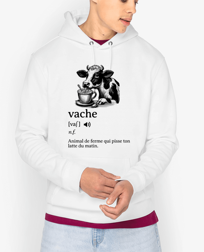 Hoodie Vache définition Par Mona Designs