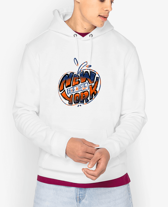 Hoodie New York Big Apple Par SketchingSeb