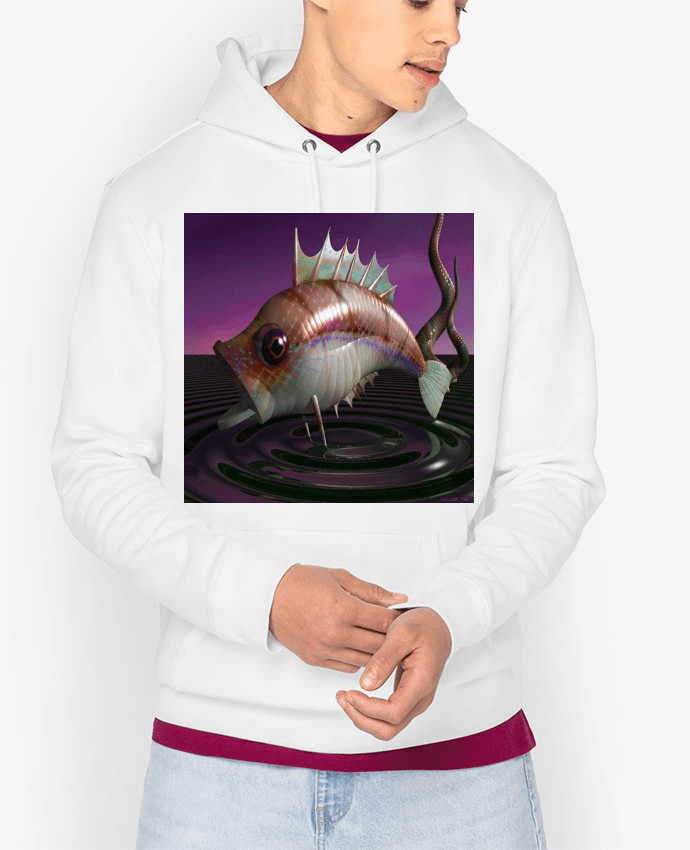 Hoodie Image de Synthèse poisson Par White Tiger 60