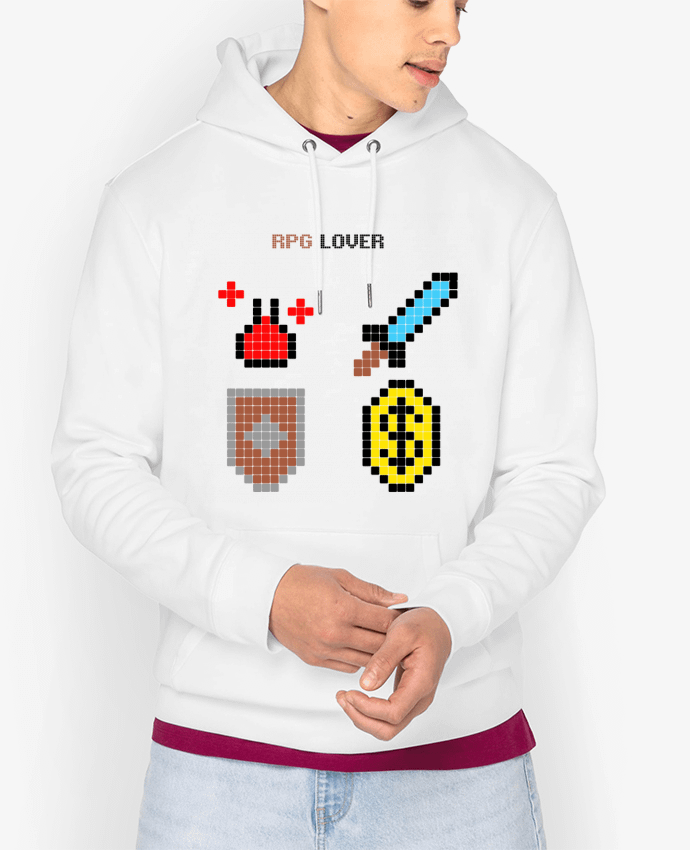 Hoodie Rigged Poker - Pixel Art - RPG Lover Par Rigged Poker Shop