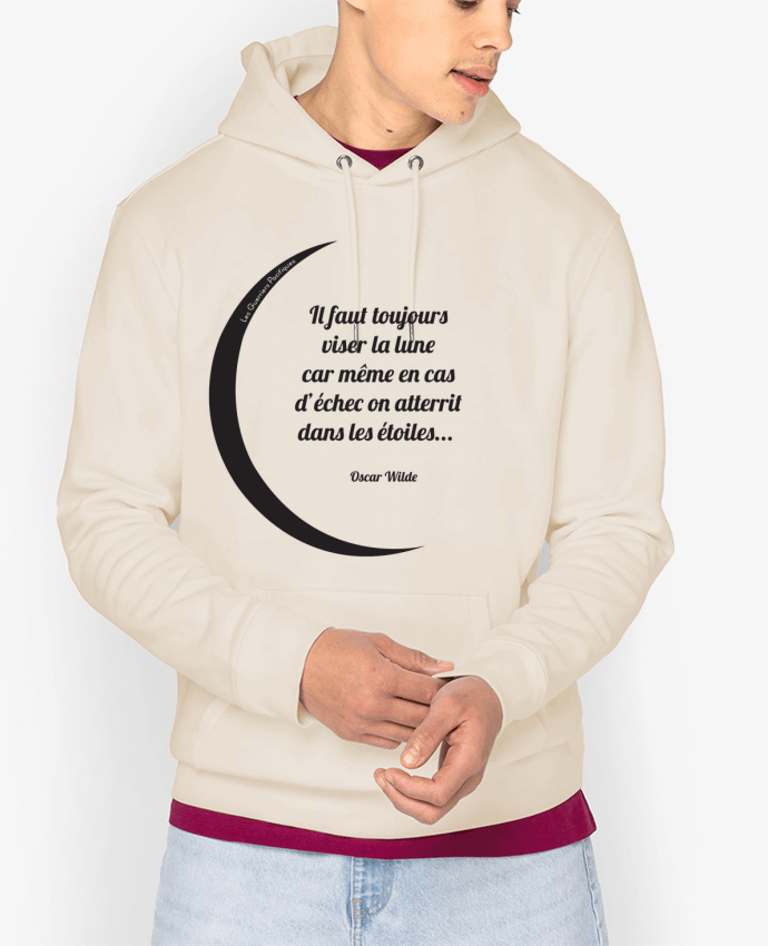 Hoodie Toujours viser la lune... Par Guerriers Pacifiques