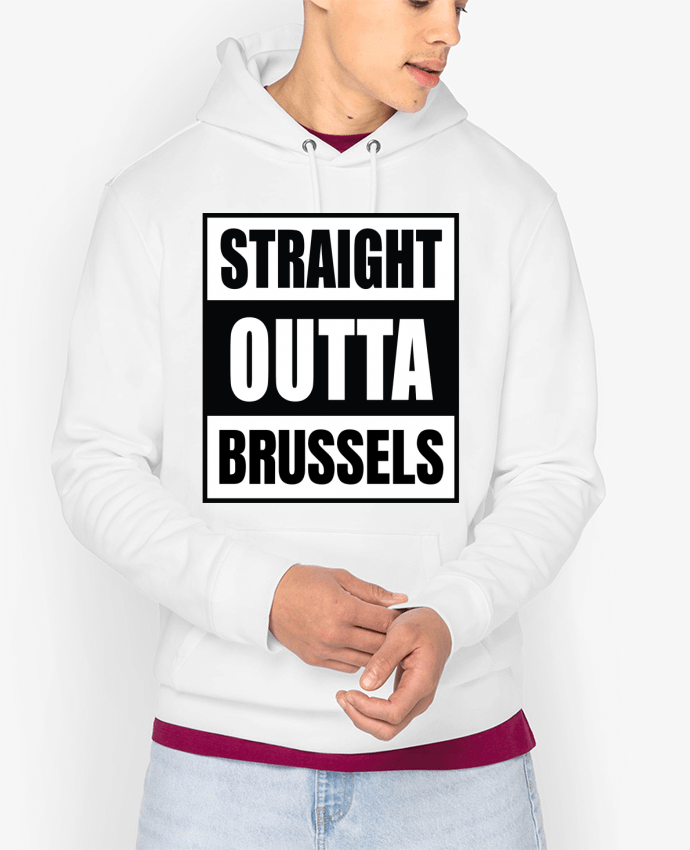 Hoodie Straight outta Brussels Par Cheerocki