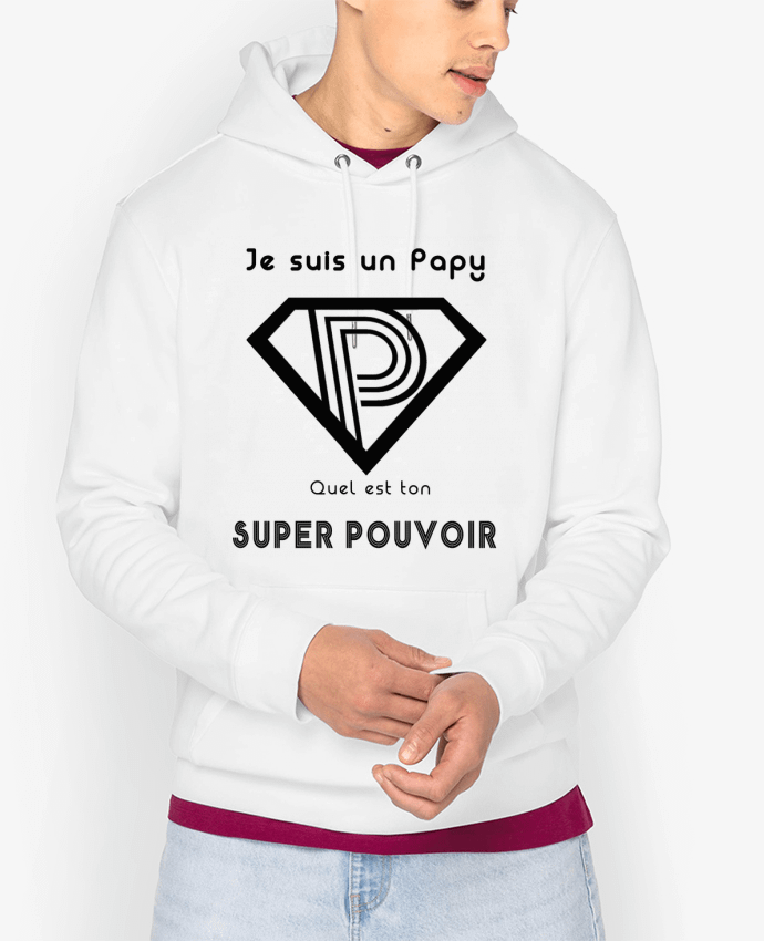 Hoodie Je suis un papy quel est ton super pouvoir Par A.L.I.