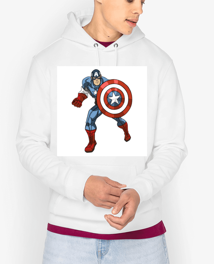 Hoodie Captain America Par Clawcrea 