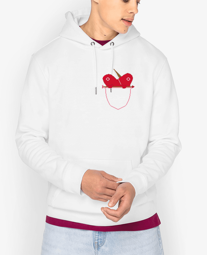 Hoodie LOVE IN POCKET Par Santiaguen