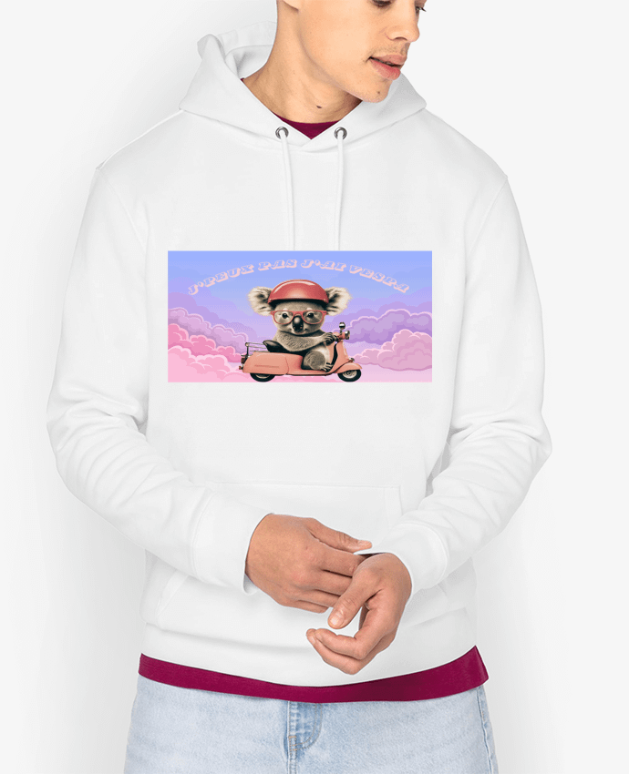 Hoodie Koala sur un scooter rose Par mapetitefleur