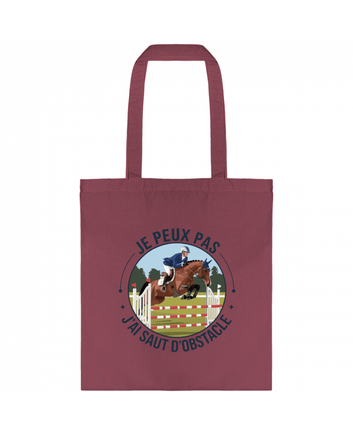 Tote-bag je peux pas j'ai saut d'obstacle par bwilfy