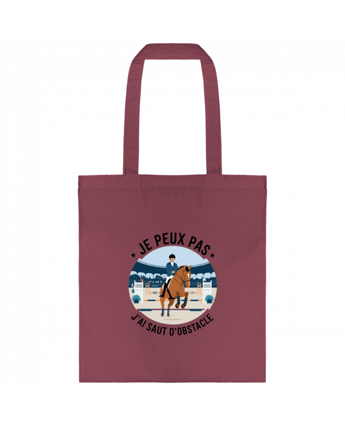 Tote-bag je peux pas j'ai saut d'obstacle par bwilfy