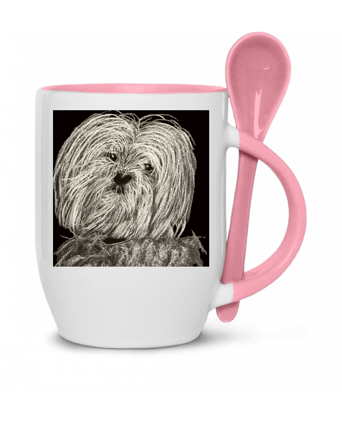  Tasse cuillère Bichon par Eclat animalier