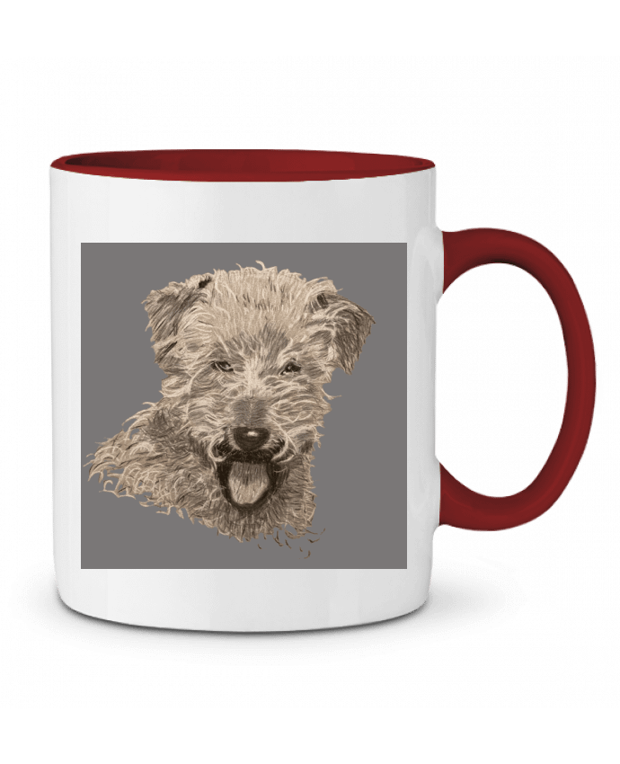Mug bicolore Fox terrier Eclat animalier