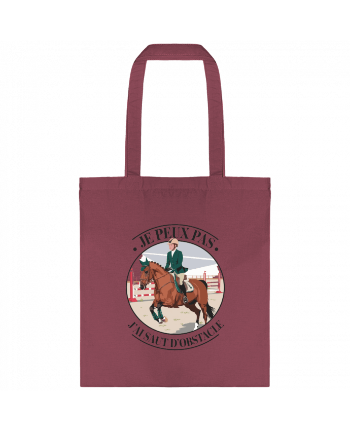 Tote-bag je peux pas j'ai saut d'obstacle par bwilfy