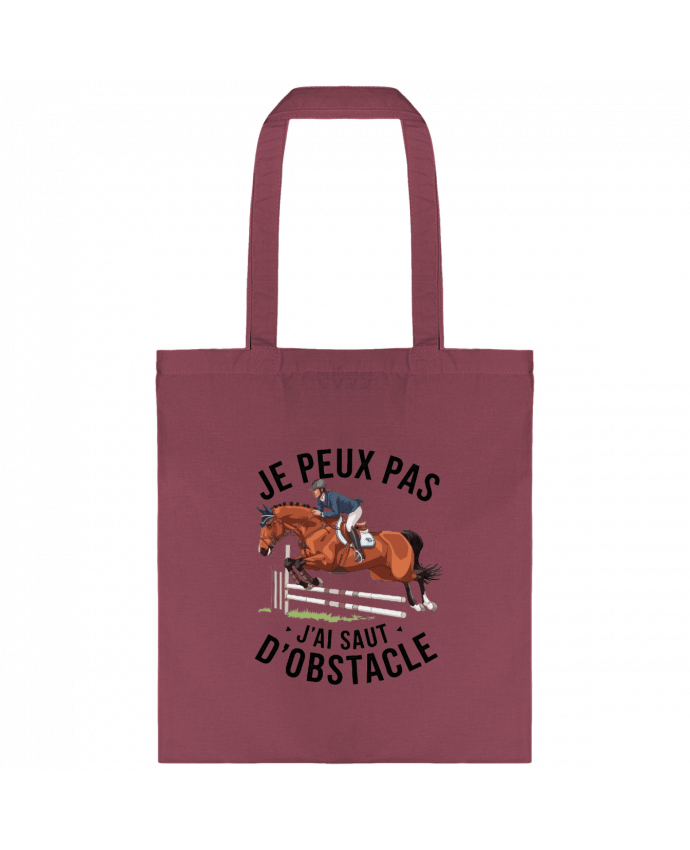 Tote-bag je peux pas j'ai saut d'obstacle par bwilfy