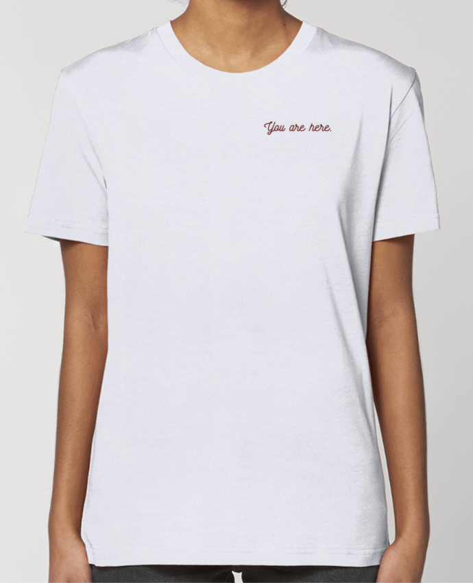 T-shirt femme brodé You are here. par tunetoo