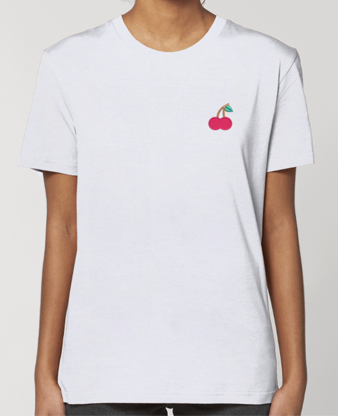 T-shirt femme brodé Cerise par tunetoo
