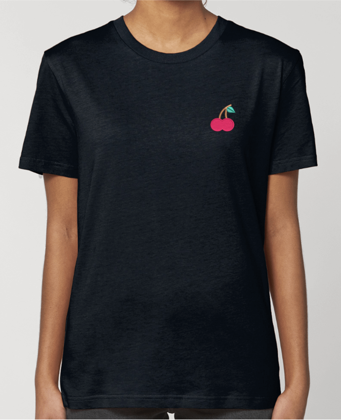 T-shirt femme brodé Cerise par tunetoo