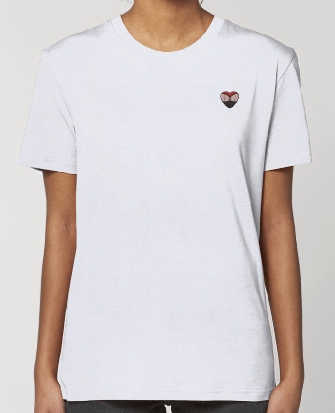 T-shirt femme brodé Fesses dentelle par tunetoo