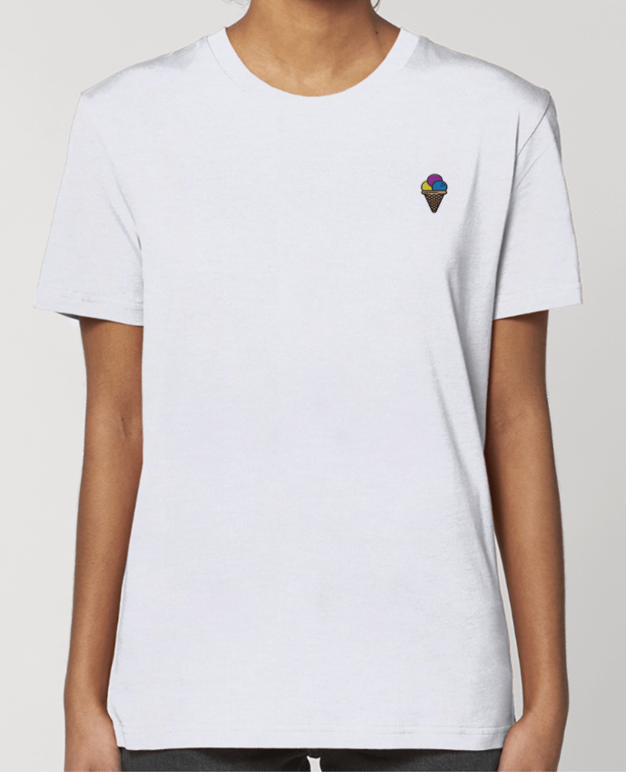 T-shirt femme brodé Ice cream par tunetoo