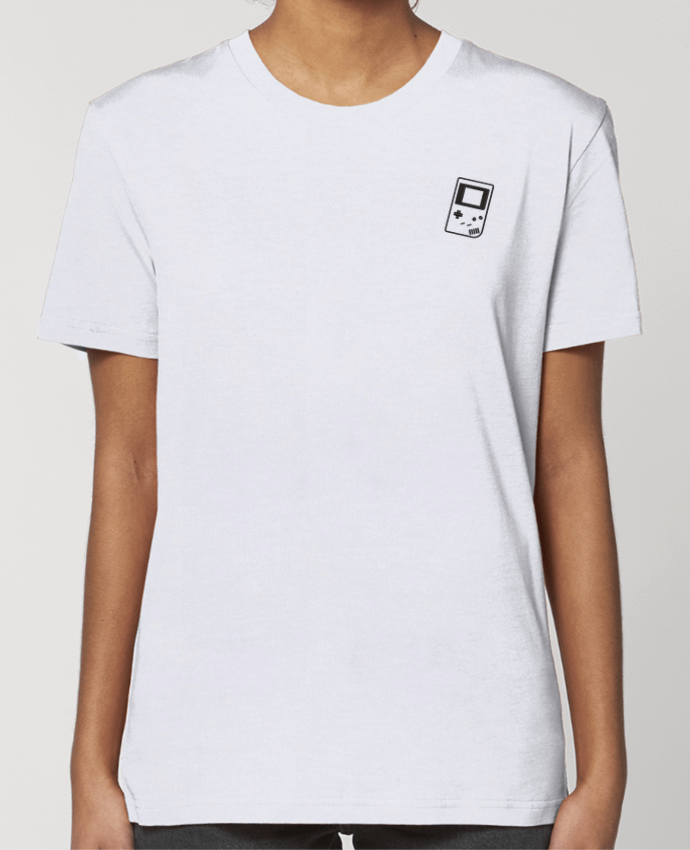 T-shirt femme brodé Gameboy brodé par tunetoo