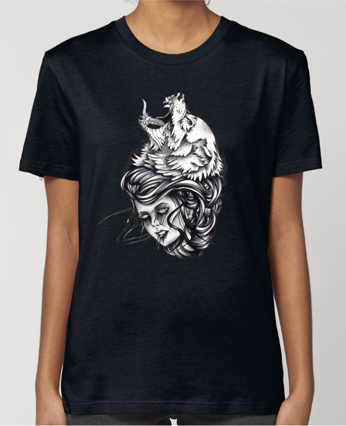 T-shirt Femme Femme & Loup par david