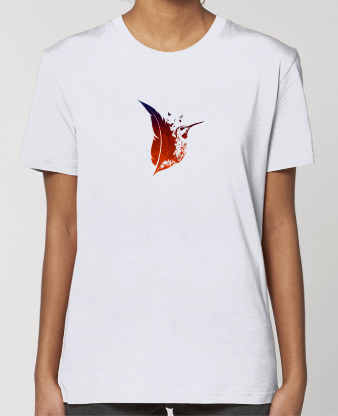 T-shirt Femme plume colibri por Studiolupi