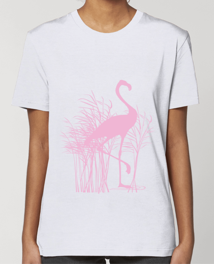 T-shirt Femme Flamant rose dans roseaux par Studiolupi