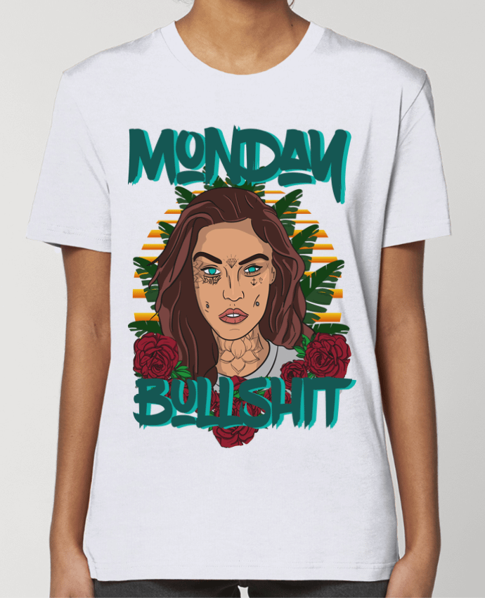 T-shirt Femme Monday bullshit por 