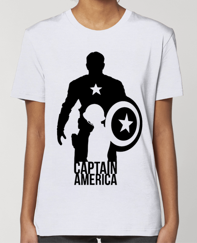 T-shirt Femme Captain america par Kazeshini