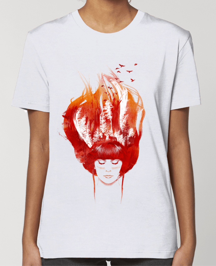T-shirt Femme Burning forest par robertfarkas