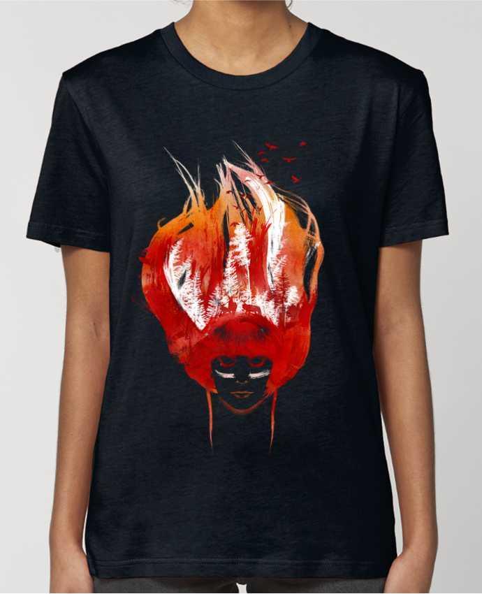 T-shirt Femme Burning forest par robertfarkas