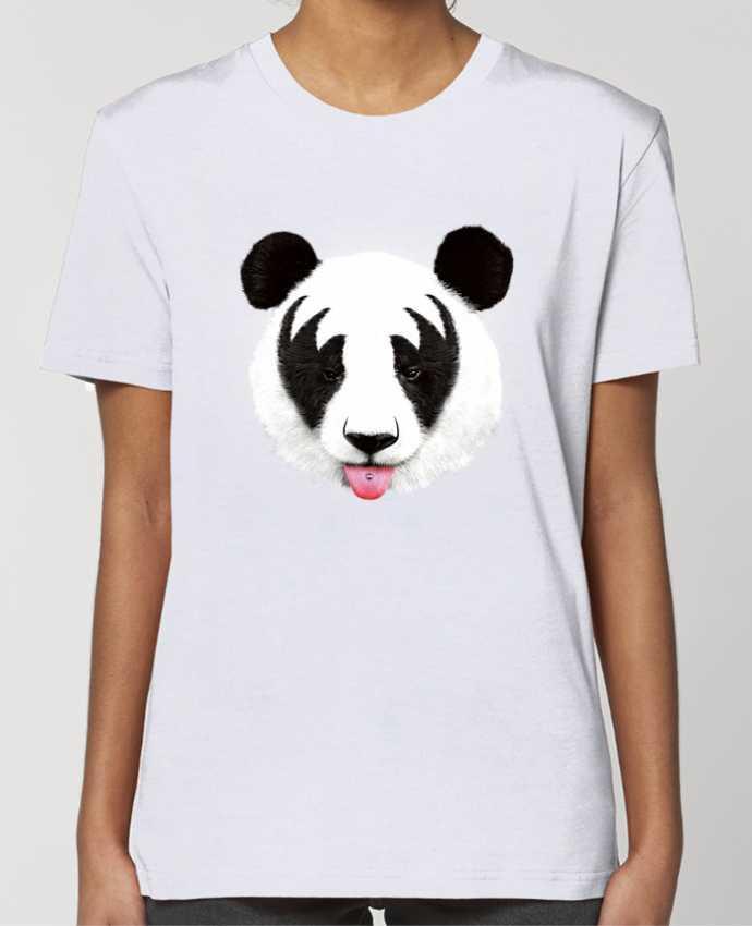 T-shirt Femme Kiss of a panda par robertfarkas