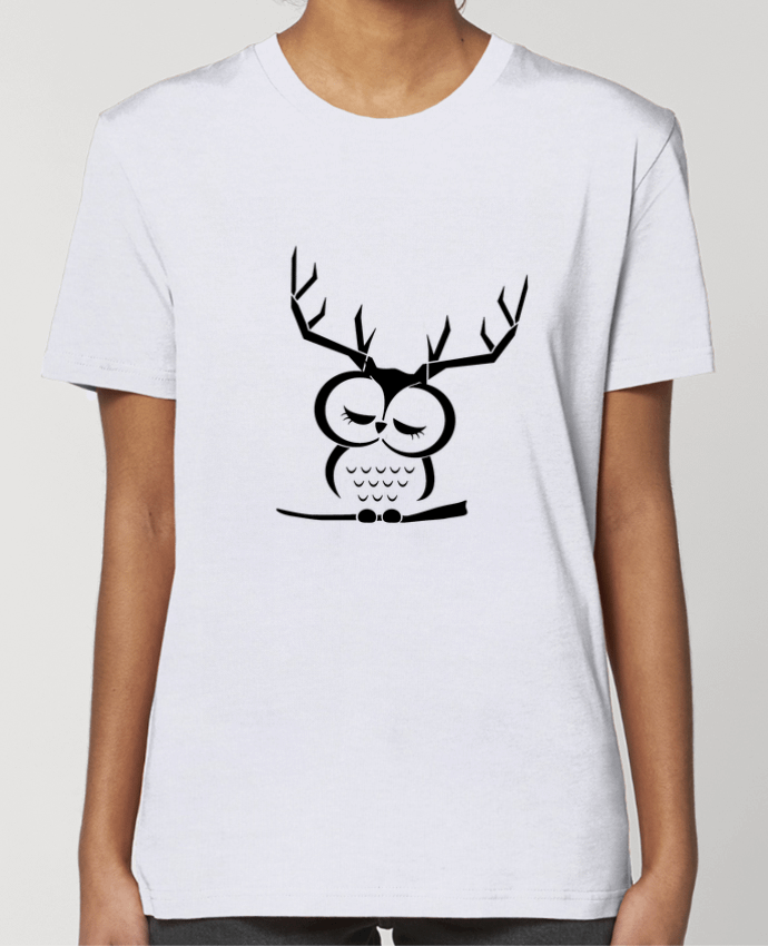 T-shirt Femme Hibou cerf par Ikare