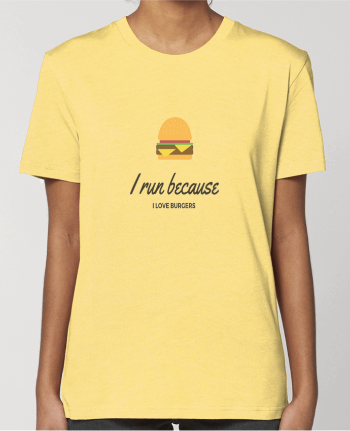 T-shirt Femme I run because I love burgers par Dream & Inspire