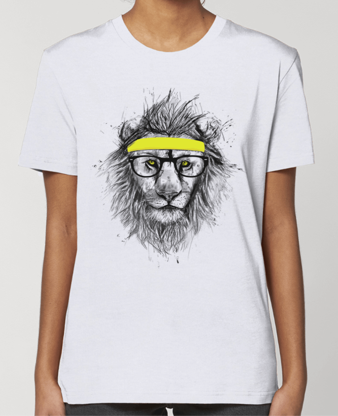 T-shirt Femme Hipster Lion by Balàzs Solti