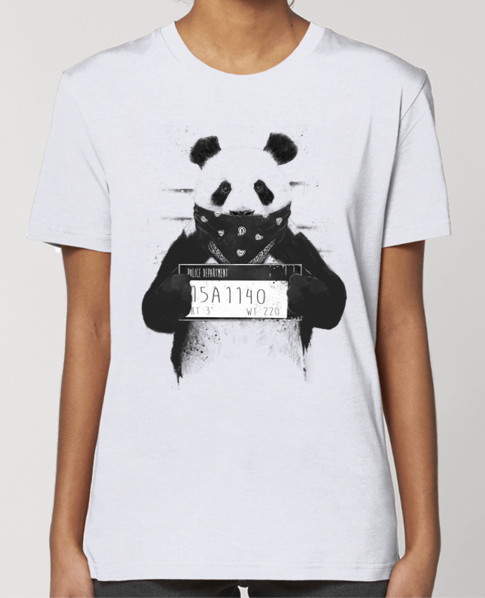 T-shirt Femme Bad panda par Balàzs Solti